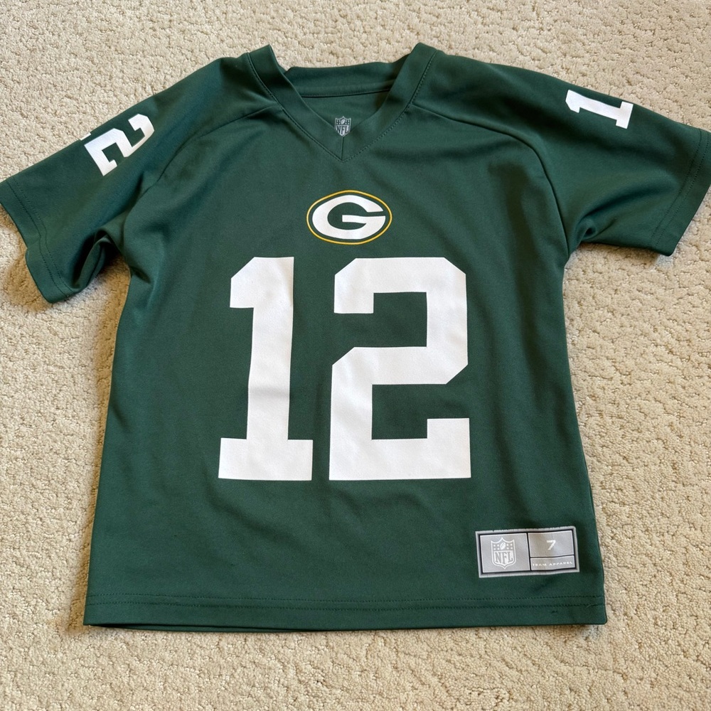 NFL Green Bay Packers Aaron Rodgers #12 Kids Jersey